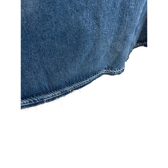 NWT ZARA The Tilda Denim Dress Size L Retro V Neck MIDI Jean - Picture 7 of 9